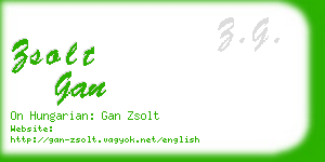 zsolt gan business card